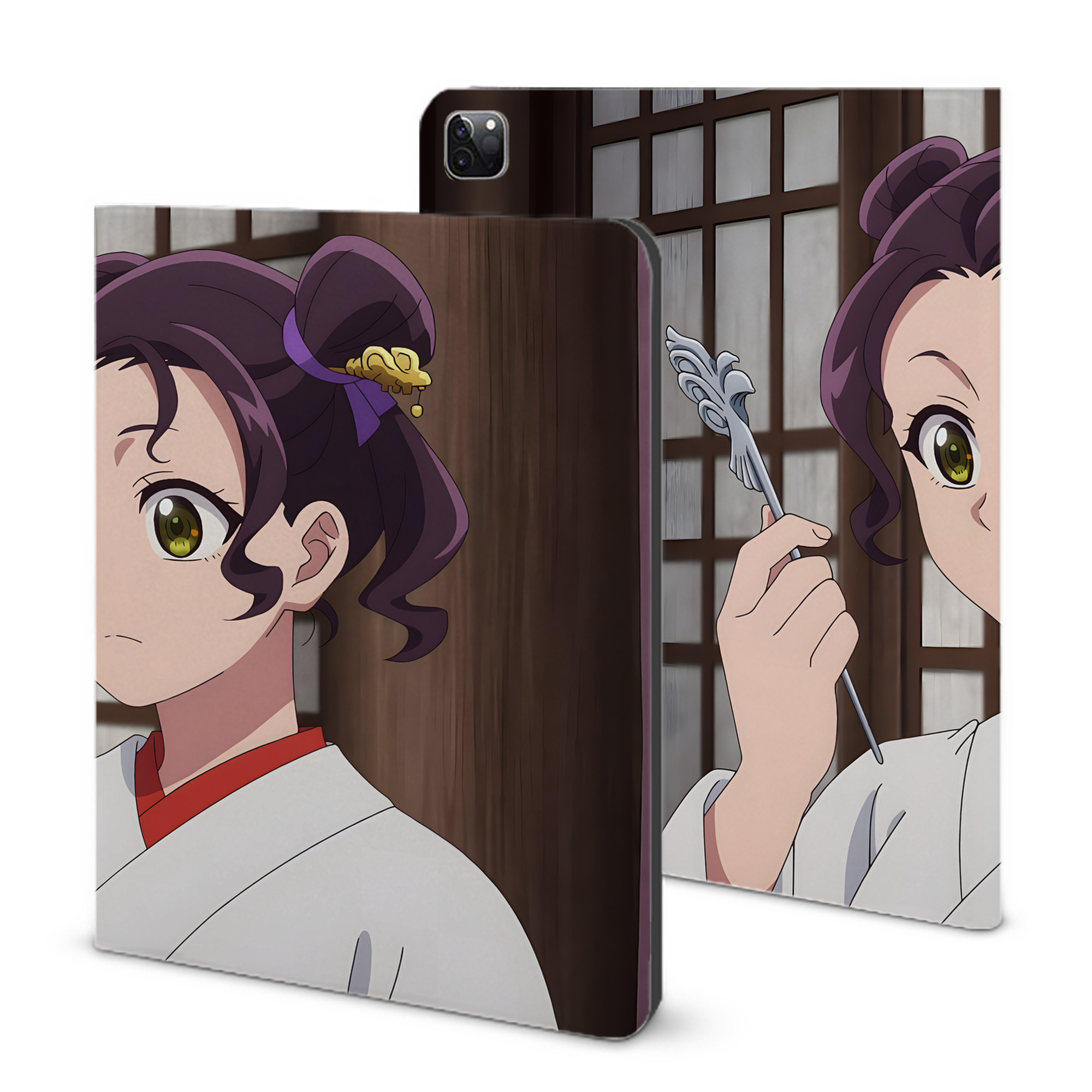 （画像用） 薬屋のひとりごと The Apothecary Diaries IPad ケース ブック型 PUレザー TPU 耐衝撃 軽量 薄型 ペン収納なし 全面保護 IPad 各モデル対応